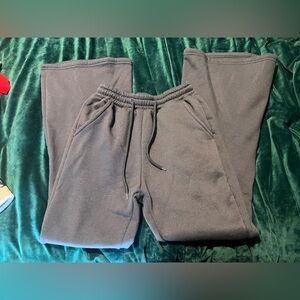 Unbranded Black Fleece Drawstring Sweatpants for Women